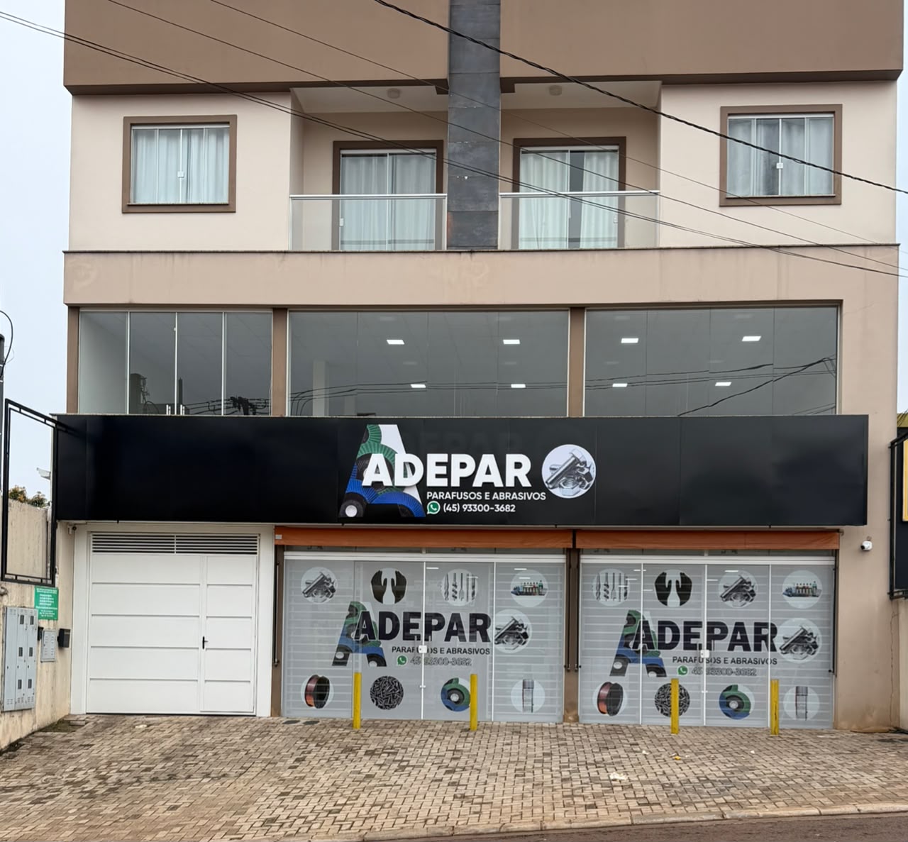 Fachada da ADEPAR na Rua Europa, 2000, em Cascavel